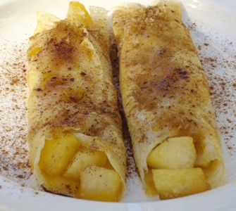 apple crepes with cointreau