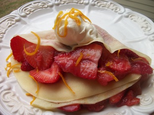 rhubarb strawberry recipes for crepes