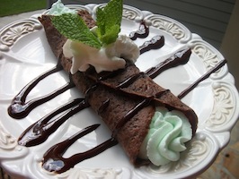 Creme de Menthe Crepes