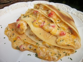 pimento cheese in crepes