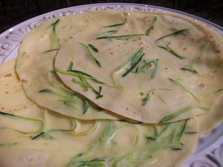 zucchini crepes